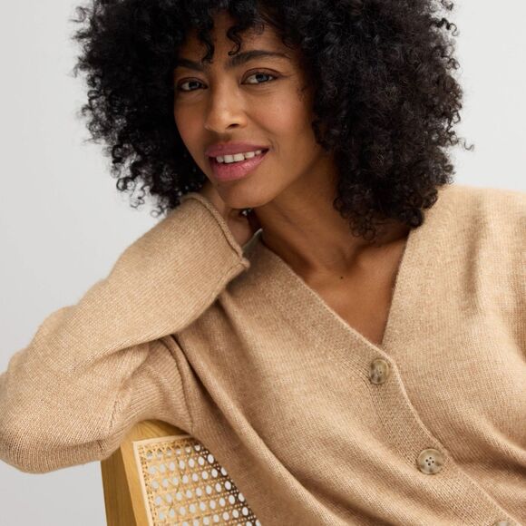 Sonoma Goods For Life Sweater Cardigan Size Large Brown Beige Women’s Button NWT - Picture 5 of 12